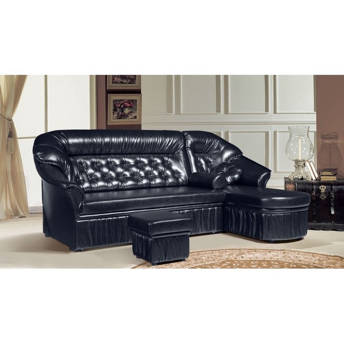 Диван Маргарита-2 (правый, глубокий серый)