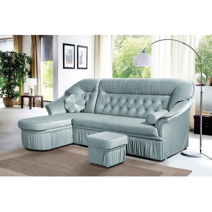 Диван Маргарита-2 (левый, синевато-зеленый)