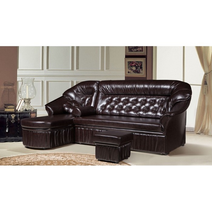 Диван Маргарита-2 (левый, коричневый)