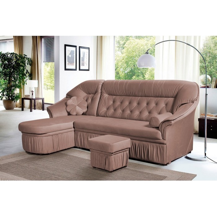 Диван Маргарита-2 (левый, кремовый)