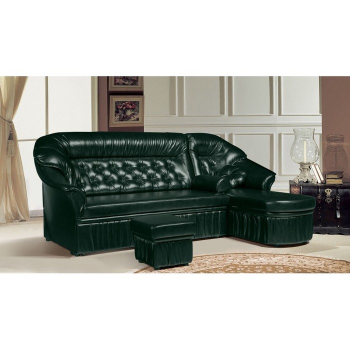 Диван Маргарита-2 (правый, зеленый)