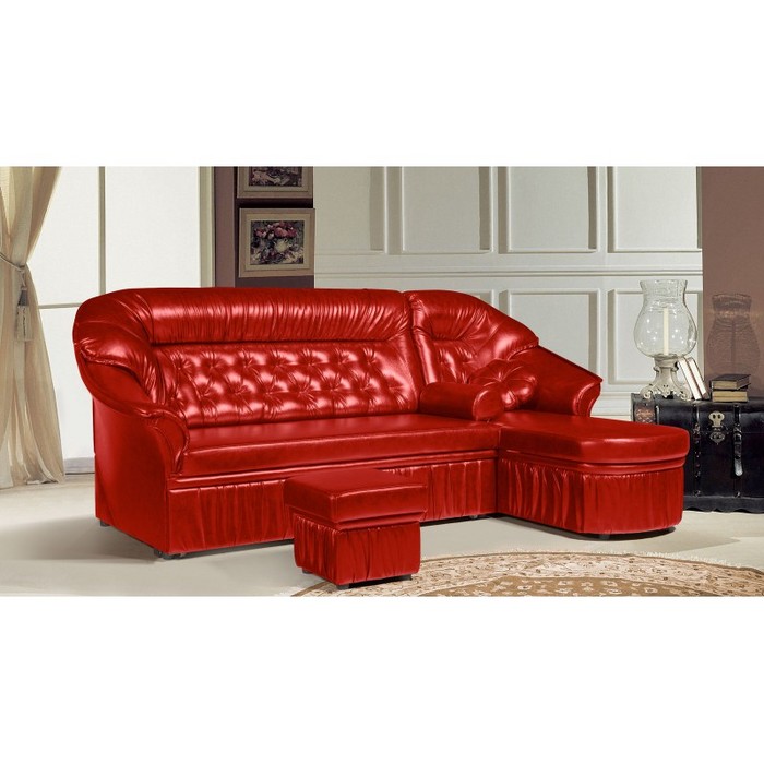 Диван Маргарита-2 (правый, красный)