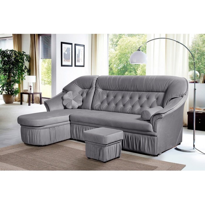 Диван Маргарита-2 (левый, светло-коричневый)