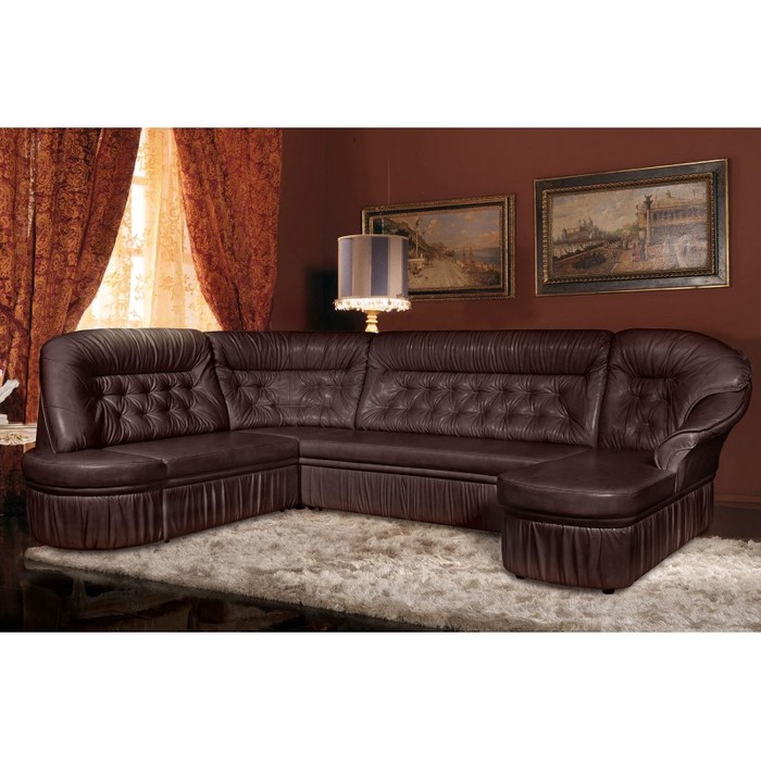 Диван Маргарита-1 (темно-коричневый)