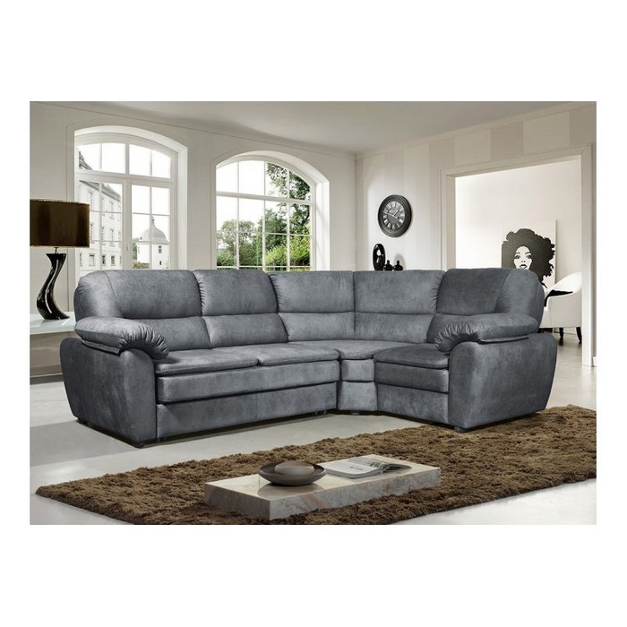 Диван Лотос, не раскладной (правый, серый)