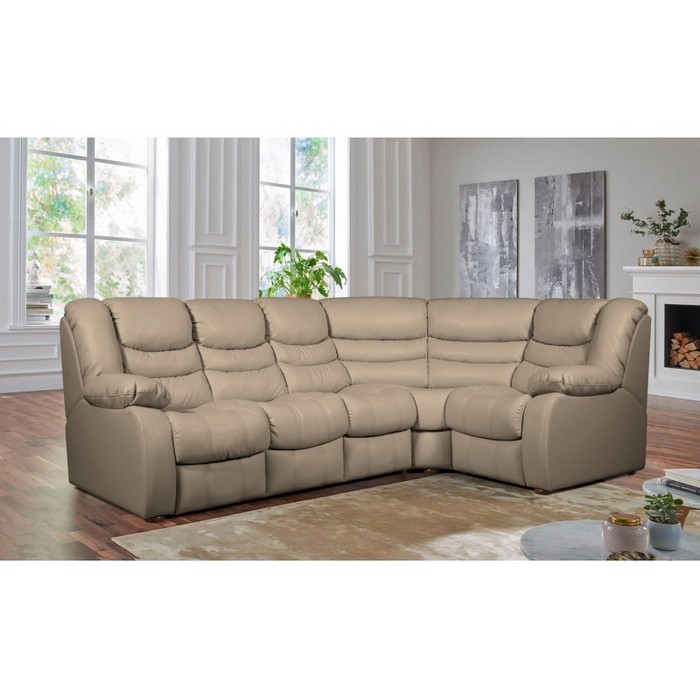 Диван Лорд, не раскладной (правый, светло-коричневый)