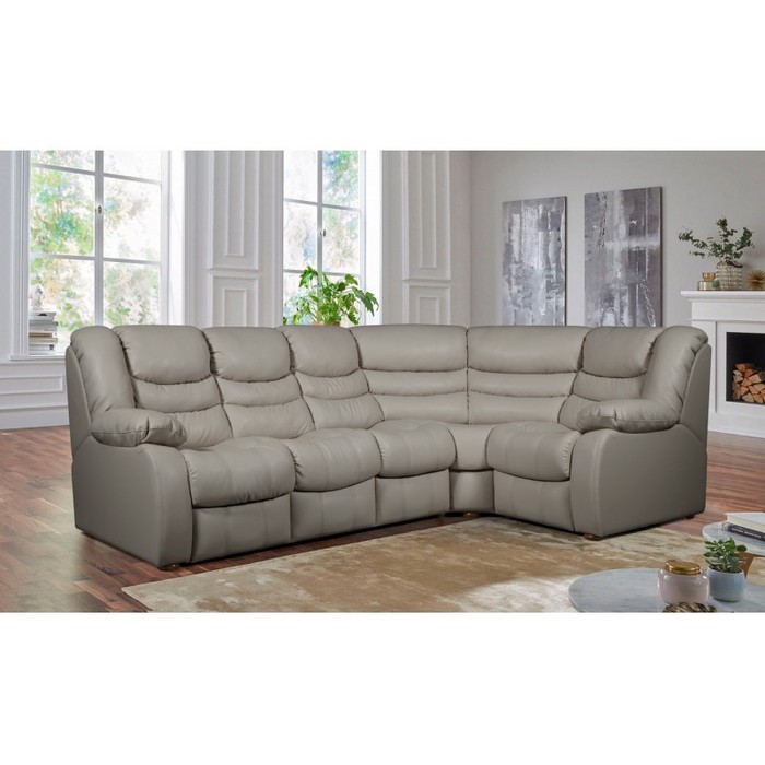 Диван Лорд, раскладной (правый, серо-коричневый)