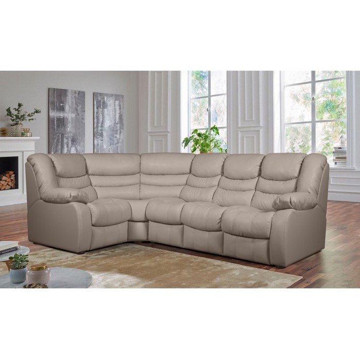 Диван Лорд, раскладной (левый, светло-коричневый)