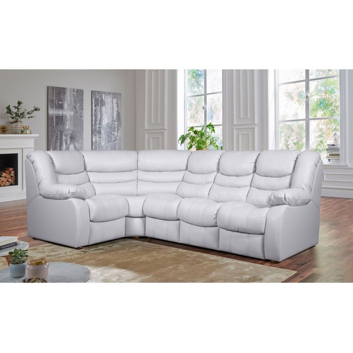 Диван Лорд, раскладной (левый, белый)