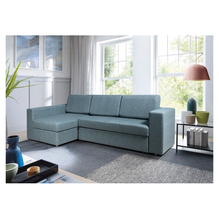 Диван Виктория (серо-синий)