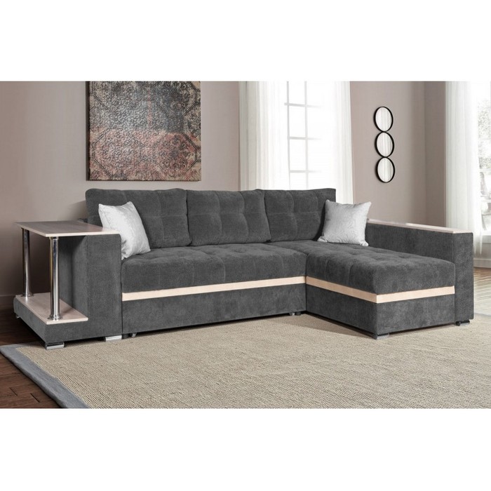 Диван Виктория Люкс (базальтово-серый)