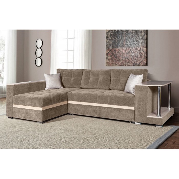 Диван Виктория Люкс (бежево-серый)