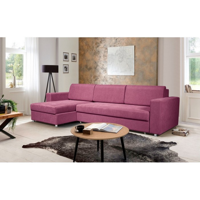 Диван Виктория Евро (пурпурно-розовый)