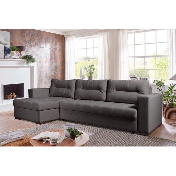 Диван Виктория Евро Люкс (темно-серый)