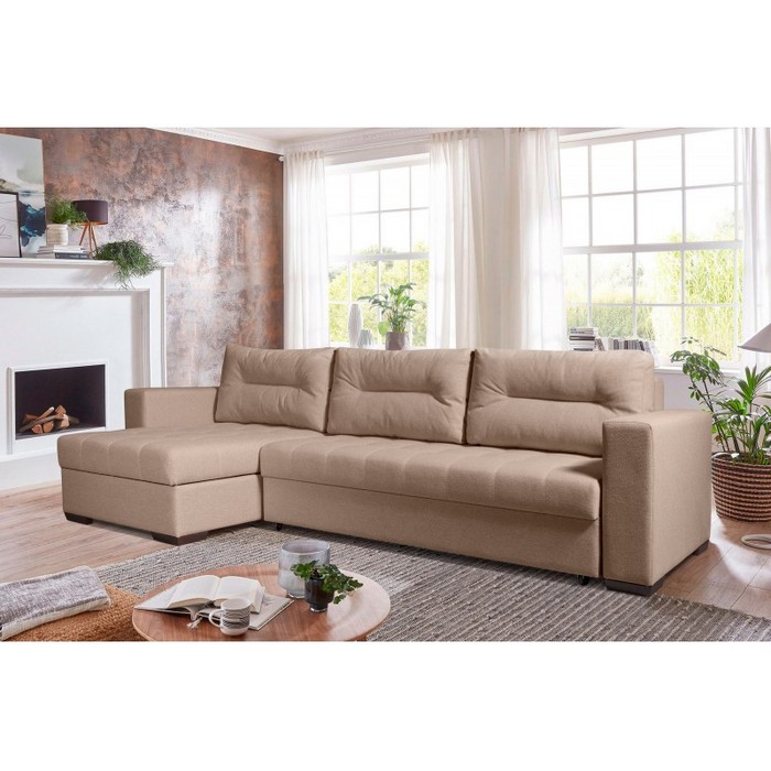 Диван Виктория Евро Люкс (желто-коричневый)