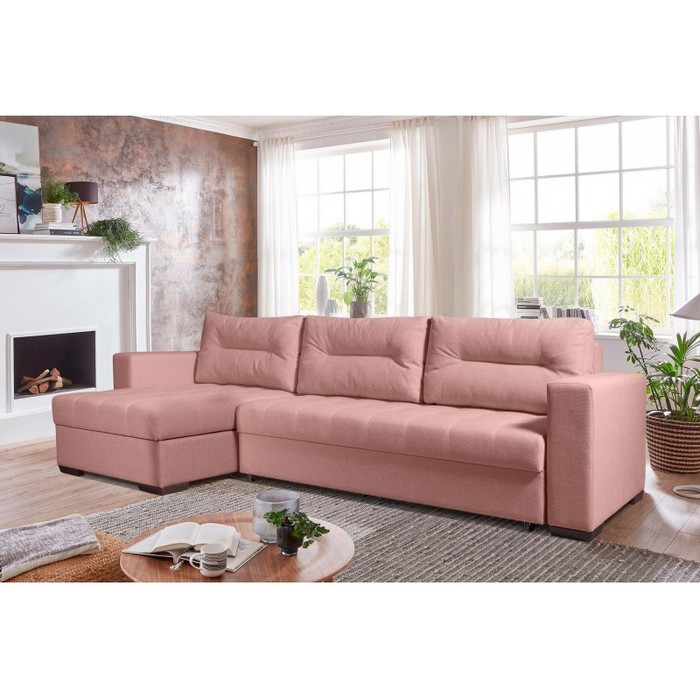 Диван Виктория Евро Люкс (нежный розовый)