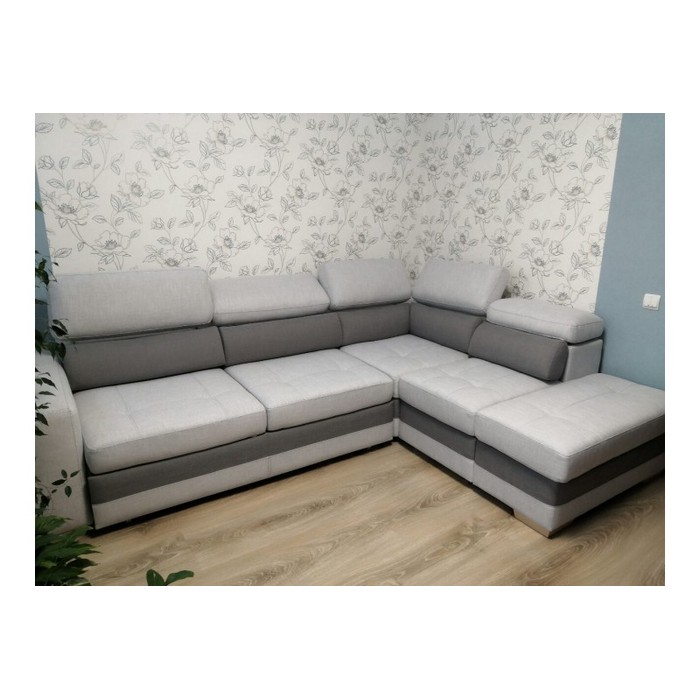 Диван Амадео (рогожка, светло-серый)