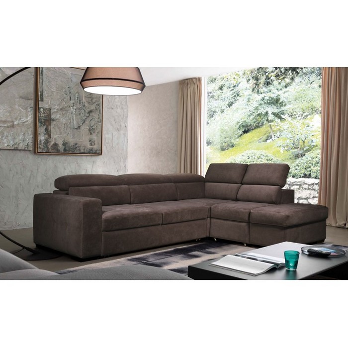 Диван Амадео (правый, коричневый)