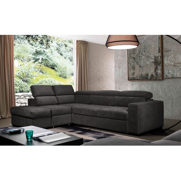 Диван Амадео (левый, темно-серый)