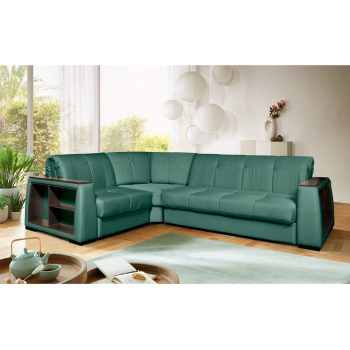 Диван Валенсия 80+140 (ППУ, зеленый)