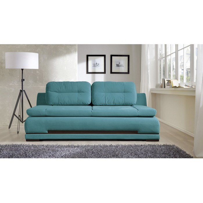 Диван Леон раскладной (голубой)