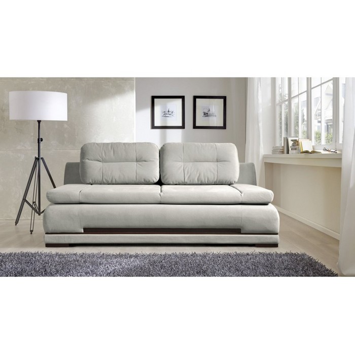 Диван Леон раскладной (светло-серый)