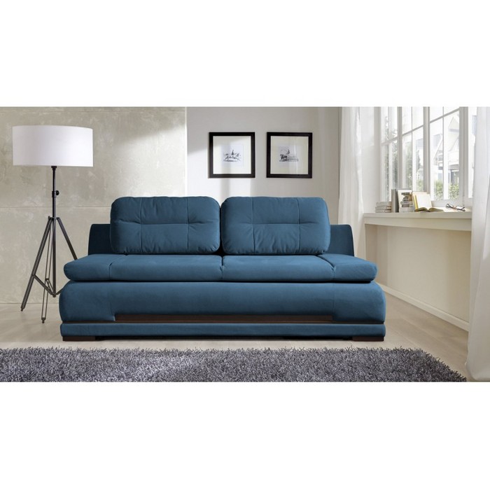 Диван Леон раскладной (глубокий синий)