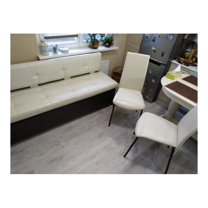 Диван Оскар-2 со спальным местом (белый, черный)