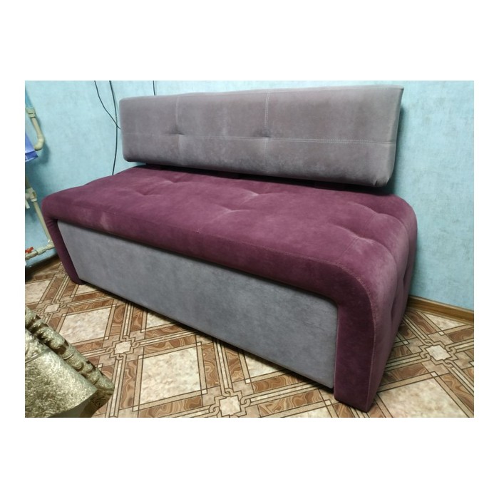 Диван Оскар-2 без спального места (серый, сиреневый)
