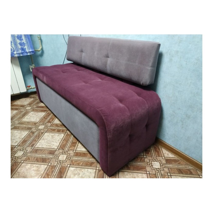 Диван Оскар-2 без спального места (серый, сиреневый)