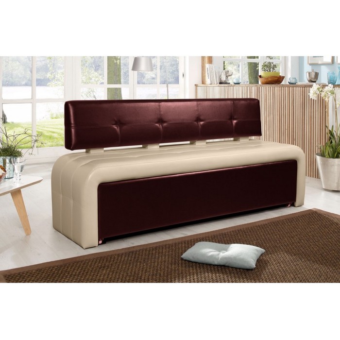 Диван Оскар-2 без спального места (коричневый, бежевый)