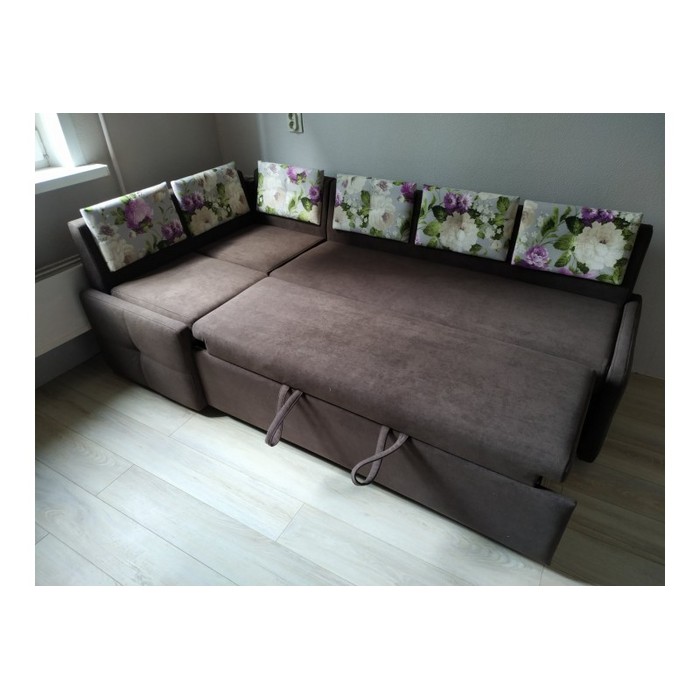 Диван Оскар со спальным местом (коричневый)