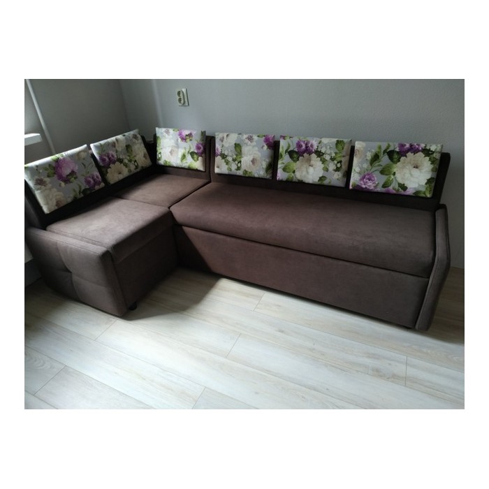 Диван Оскар со спальным местом (коричневый)