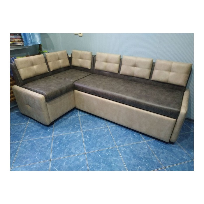 Диван Оскар со спальным местом (коричневый, бежевый)