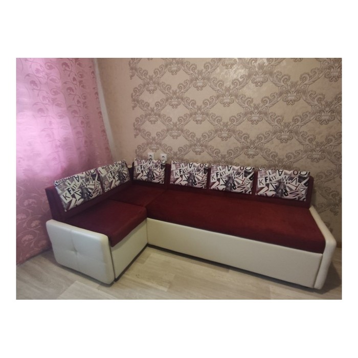 Диван Оскар со спальным местом (красный, белый)