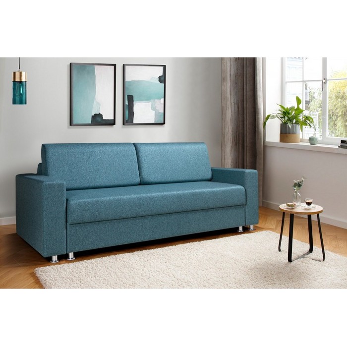 Диван Арбат 3-х местный ПБ (голубой)