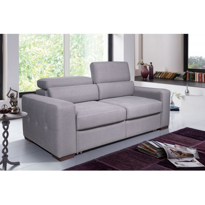 Диван Амадео 2-х местный раскладной (серый)