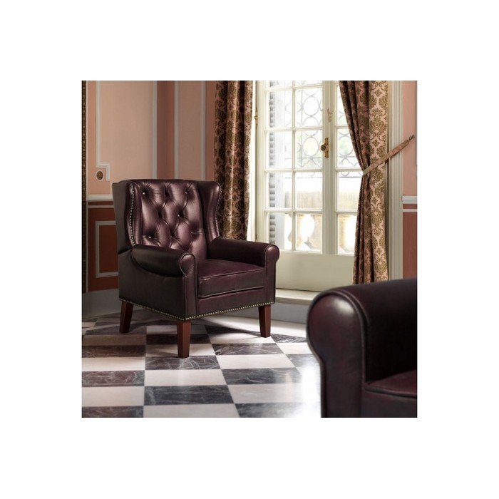 Кресло Престиж (фиолетово-коричневый)