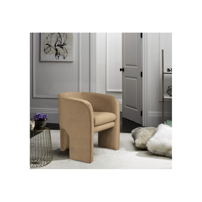 Кресло Омега (бежево-белый)