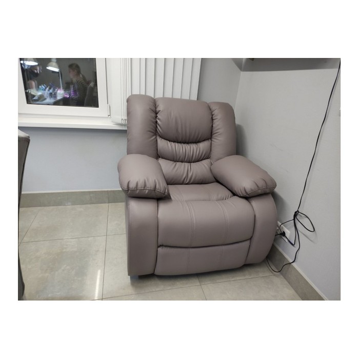 Кресло Лорд реклайнер механический (серый)