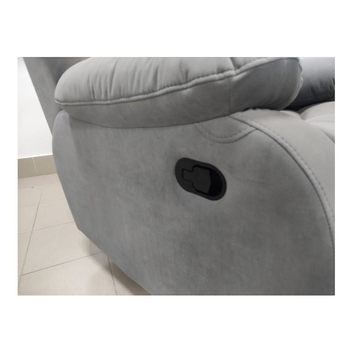 Кресло Лорд реклайнер механический (лавандово-синий)