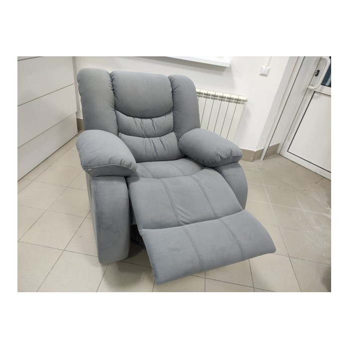 Кресло Лорд реклайнер механический (лавандово-синий)