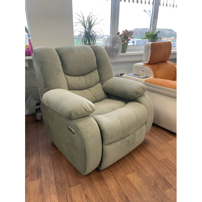 Кресло Лорд реклайнер электрический (светло-зеленый)