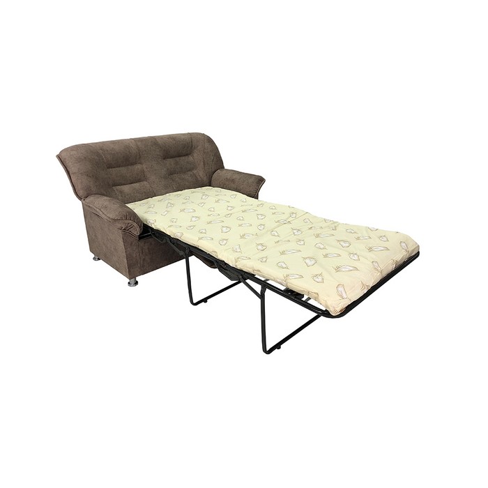 Прямой диван-кровать Грация (коричневый)