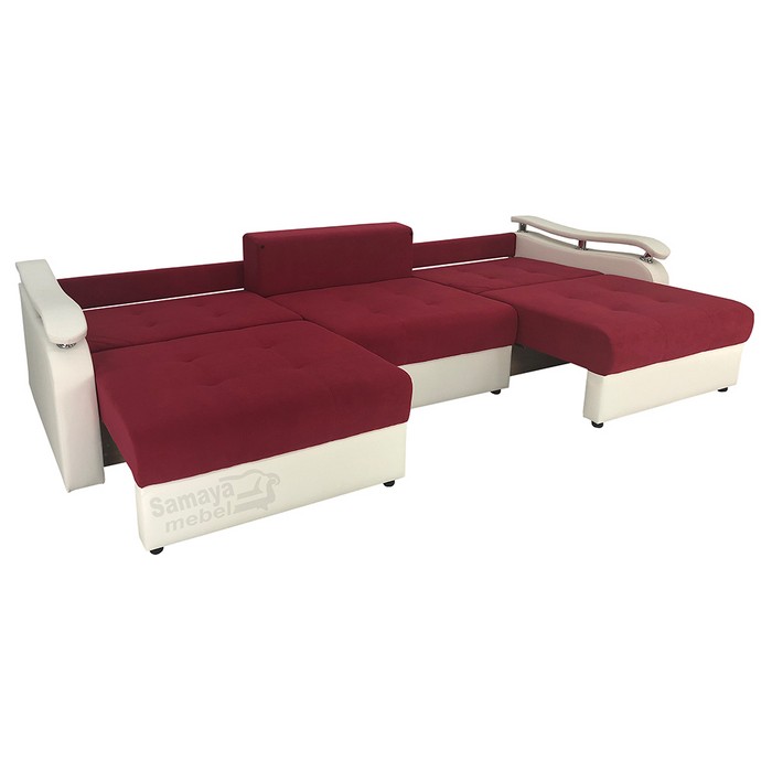 Прямой диван Гранд П-11 (бордо)