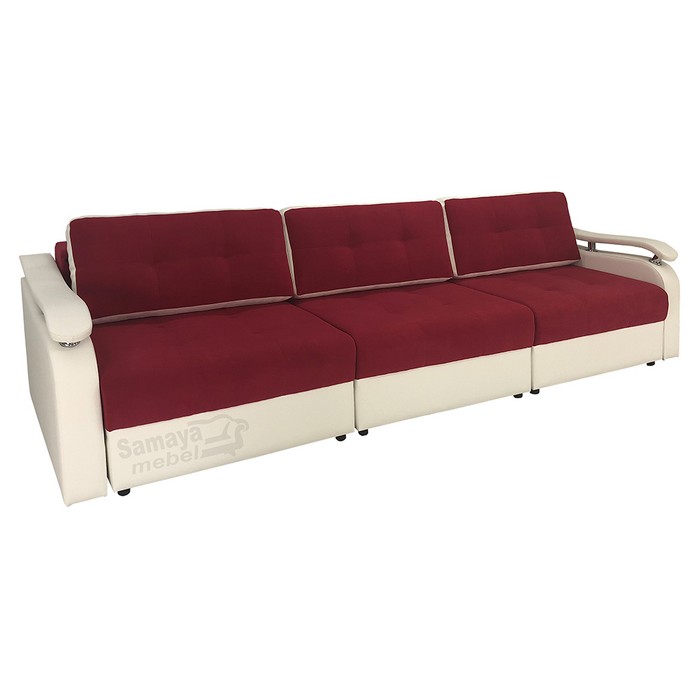 Прямой диван Гранд П-11 (бордо)