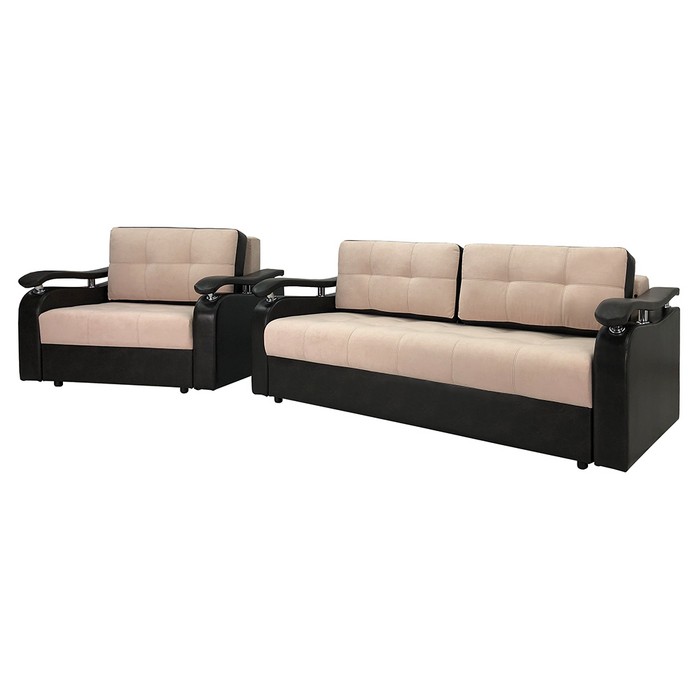 Прямой диван-кровать Гранд + кресло (набор)