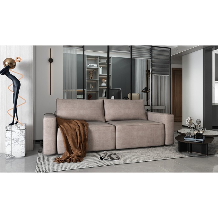 Прямой диван Леонардо П-02 (бежевый)