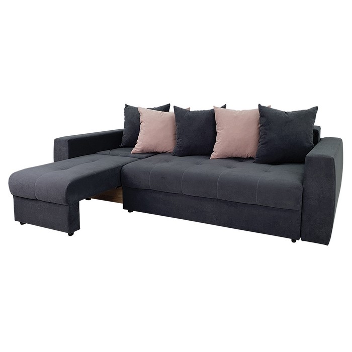 Прямой диван Европа П-03 (пепельный)