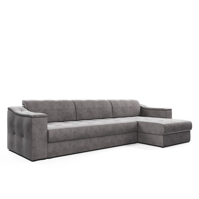 Угловой диван Брайт У-19 (серый)